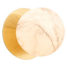 Lassie Marble Opal Glass Warm White LED Outdoor Wall Light